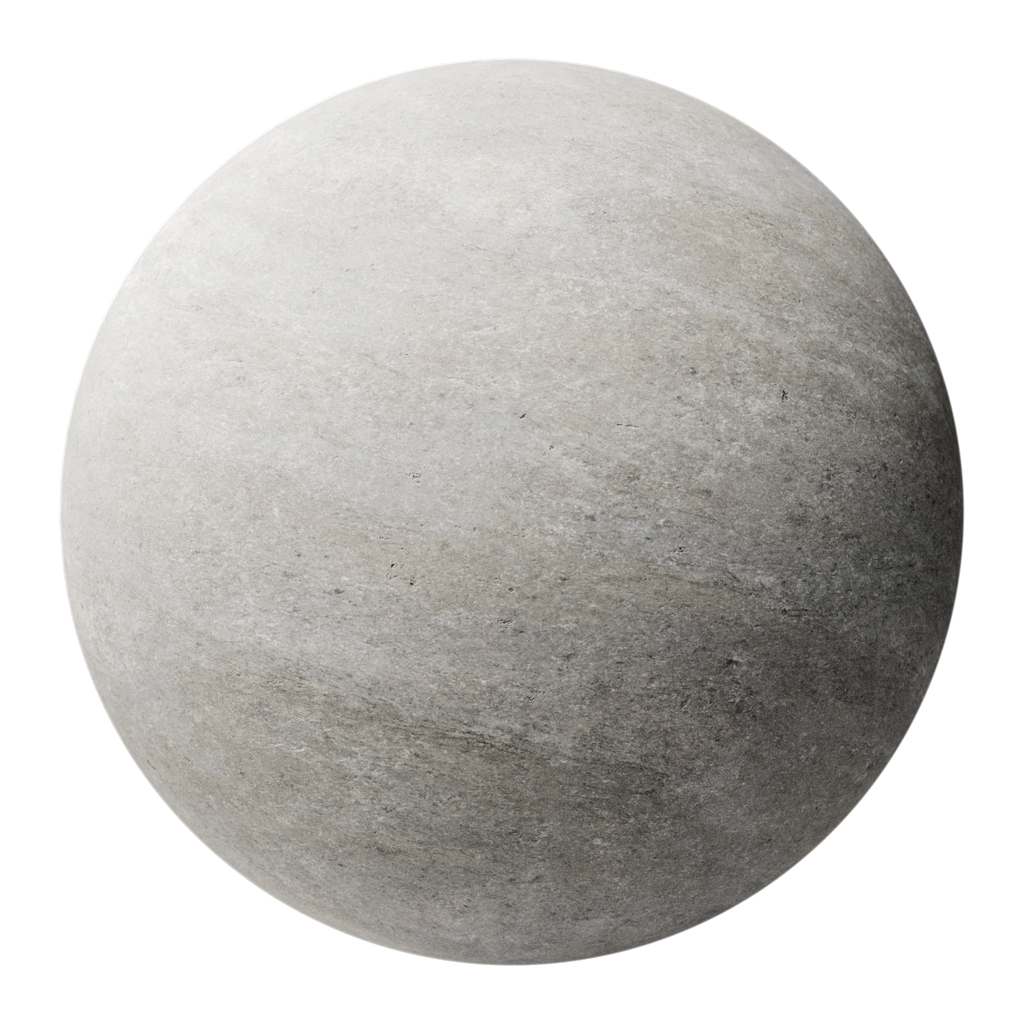 Ash Grey Honed Limestone PBR Texture - Sphere Swatch Preview | Superellipse