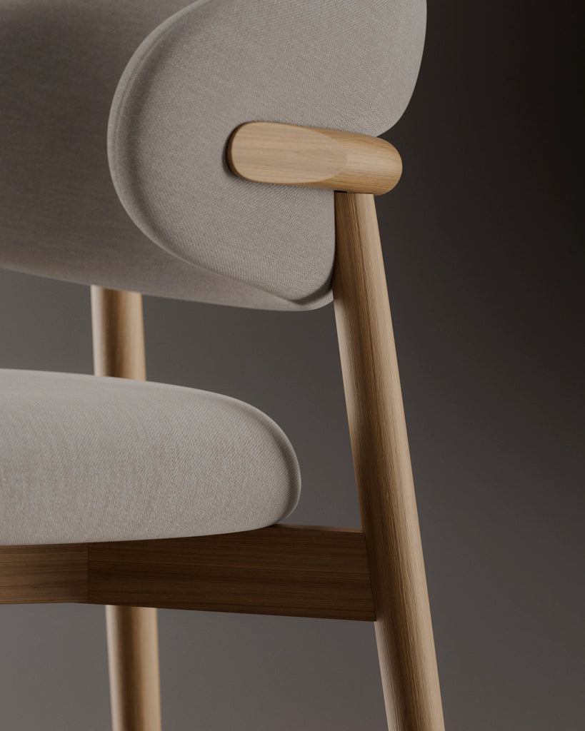 Oak Slip Matched Veneer Natural Finish Wood PBR Texture - Example Scene Visualization | Superellipse