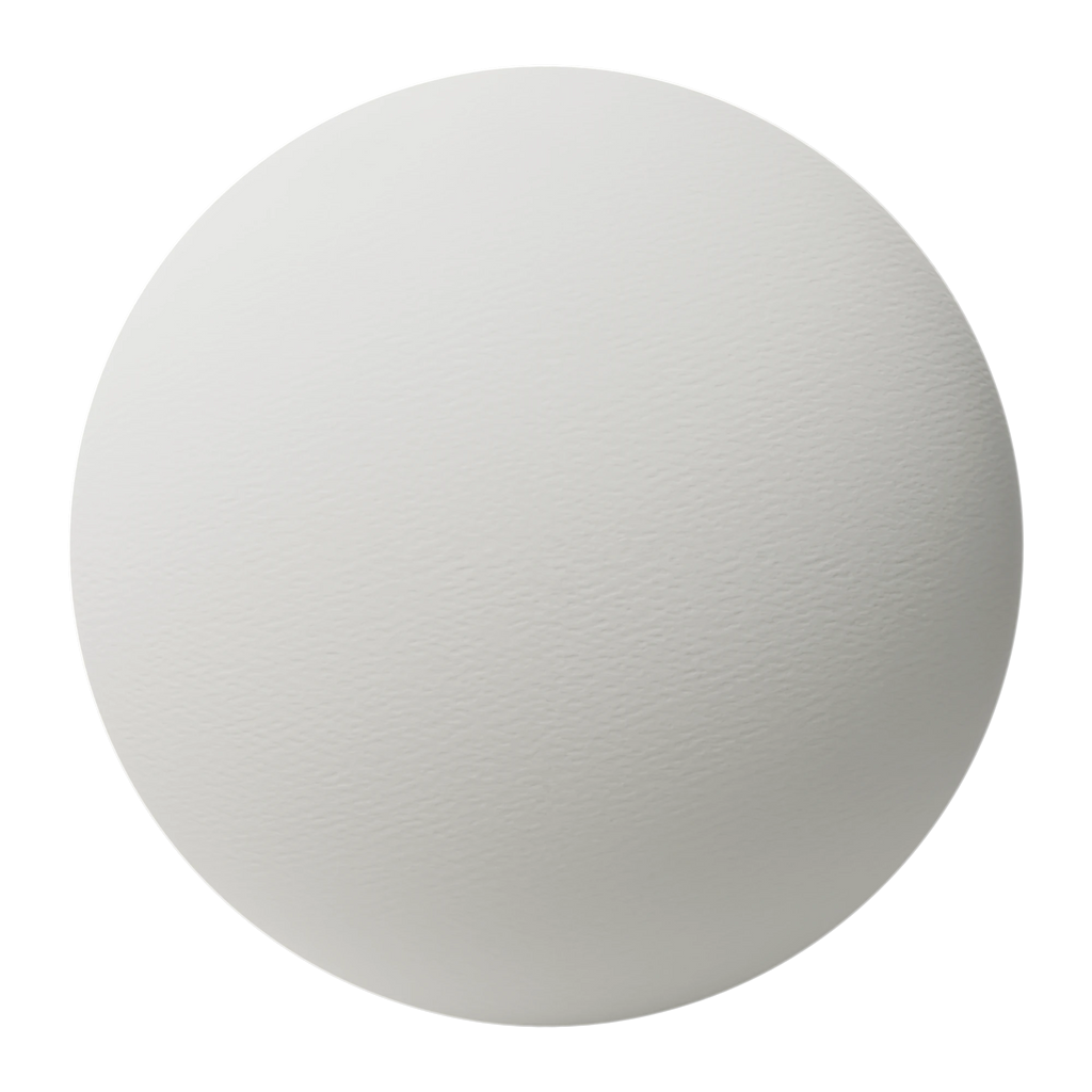 Strathmore Grandee White Textured Paper PBR Texture - Sphere Swatch Preview | Superellipse