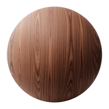 Rosewood Crown Cut Oiled Veneer Wood 02 PBR Texture - Sphere Swatch Preview | Superellipse