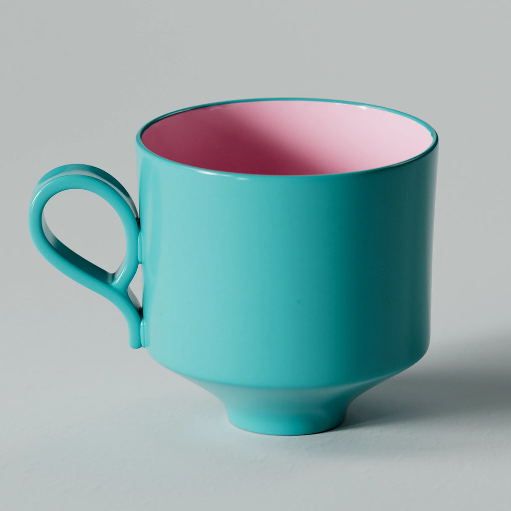 Teal Enamel Coated Silver Metal PBR Texture - Example Scene Visualization | Superellipse