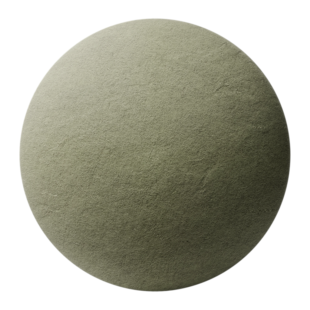 Flattened Crumpled Olive Green Paper PBR Texture - Sphere Swatch Preview | Superellipse