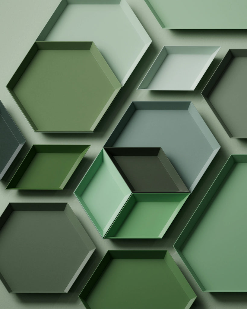 Beverly Green High Gloss Finish Plastic PBR Texture - Example Scene Visualization | Superellipse