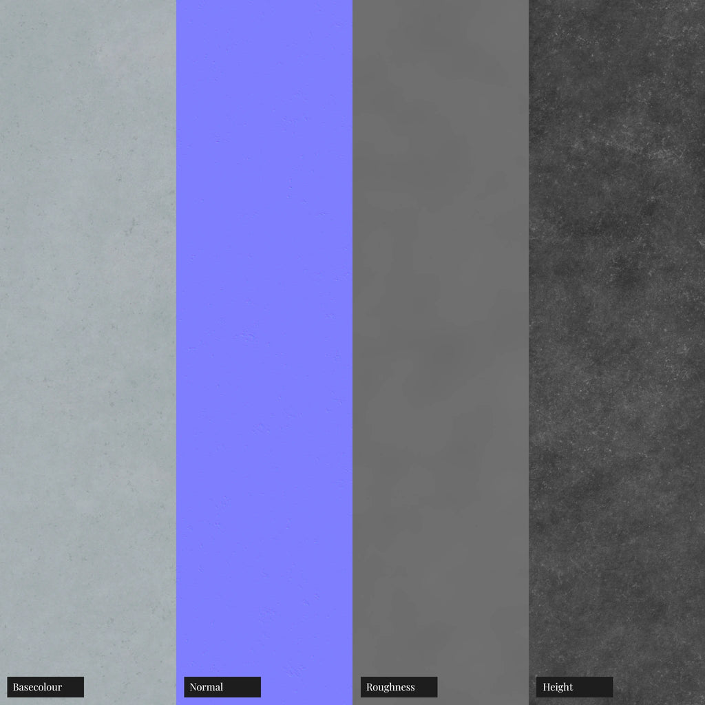 As Cast Zinc Metal PBR Texture - Example Scene Visualization | Superellipse