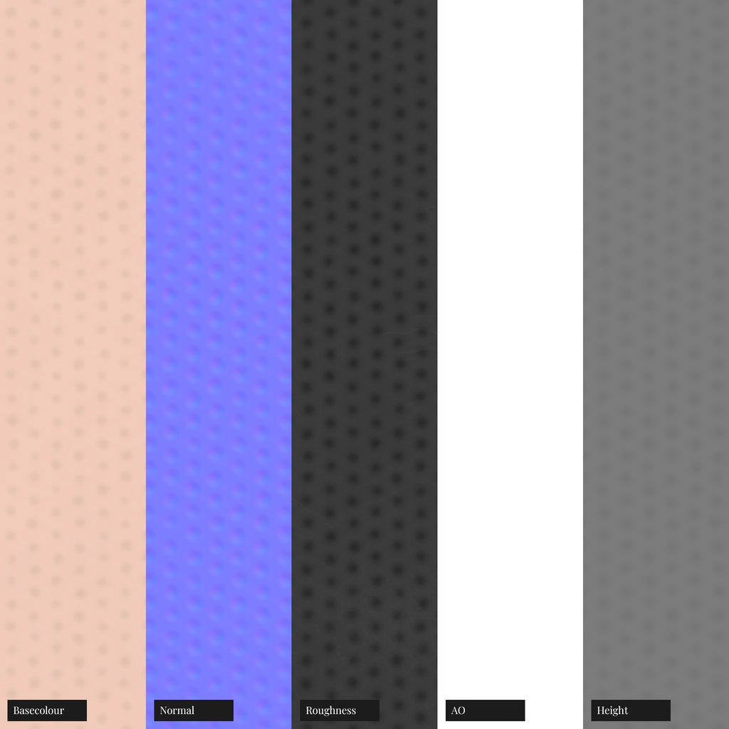 Ball Pein Hammered Copper Metal PBR Texture - Example Scene Visualization | Superellipse