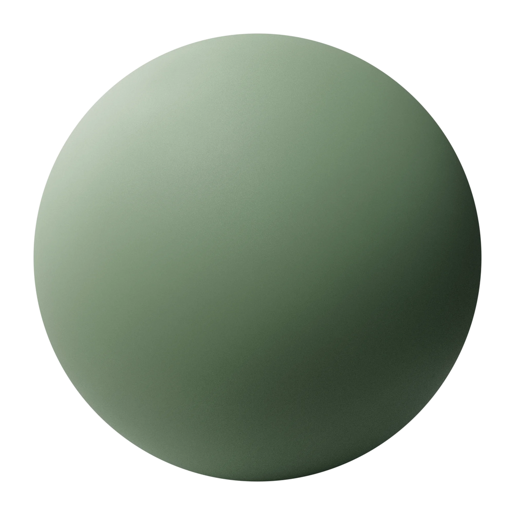 Forrest Green Matte Finish Plastic PBR Texture - Sphere Swatch Preview | Superellipse