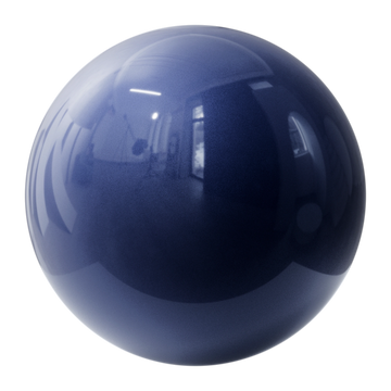 Sapphire Blue Metallic Gloss Paint PBR Texture - Sphere Swatch Preview | Superellipse