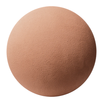 Terracotta Pigmented Stucco Facade PBR Texture - Sphere Swatch Preview | Superellipse