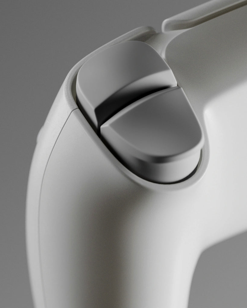 Off White Heavily Damaged Plastic PBR Texture - Example Scene Visualization | Superellipse