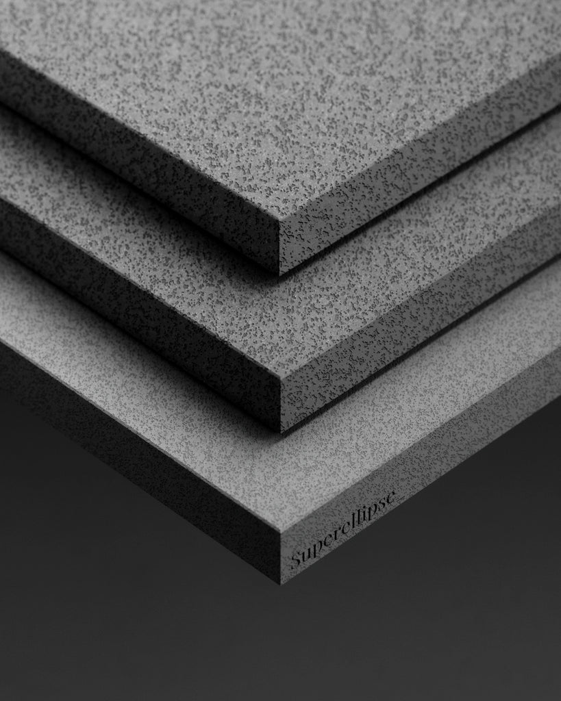 Volcanic Basalt Stone Dark PBR Texture - Example Scene Visualization | Superellipse