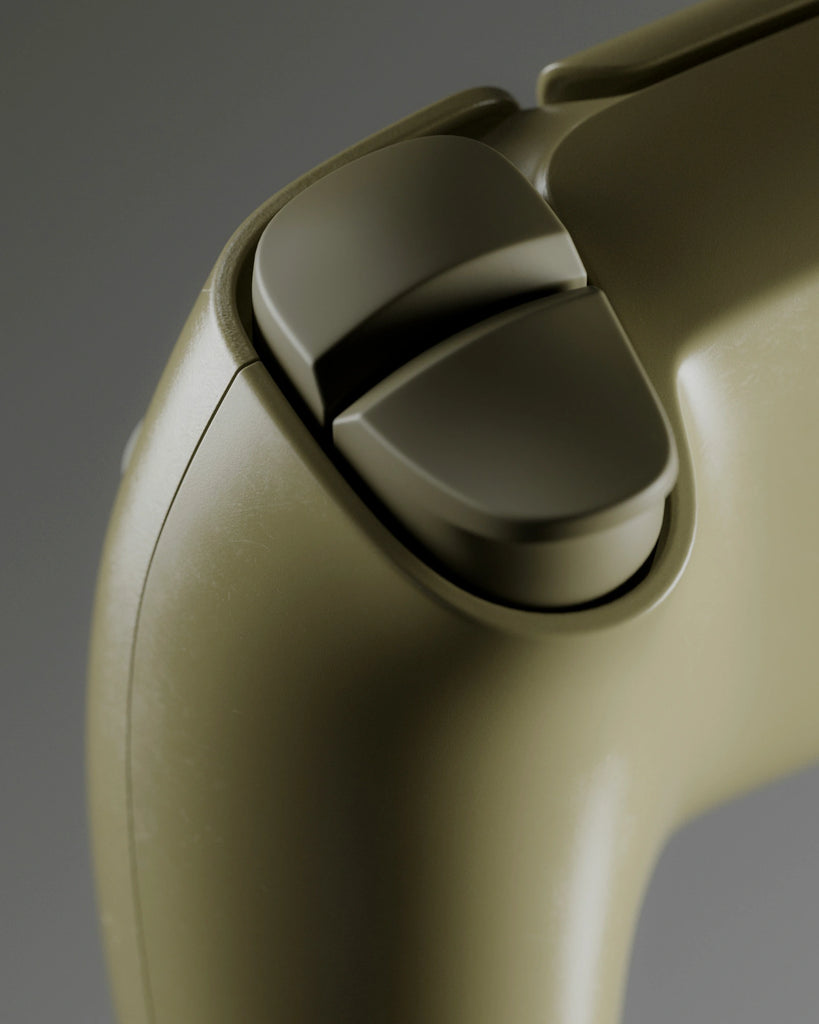 Olive Green Lightly Worn Plastic PBR Texture - Example Scene Visualization | Superellipse