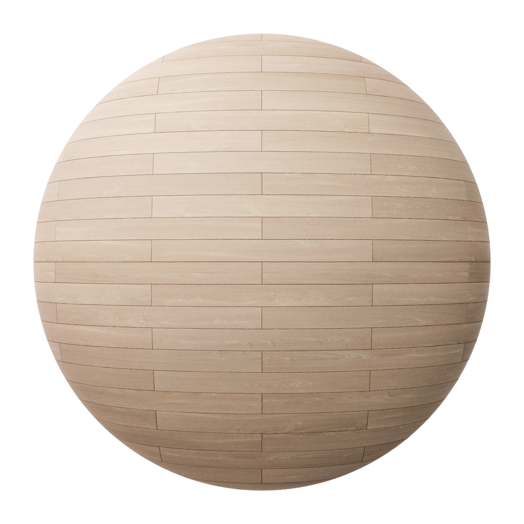 Beech Brick Bond Wood Floor PBR Texture - Sphere Swatch Preview | Superellipse