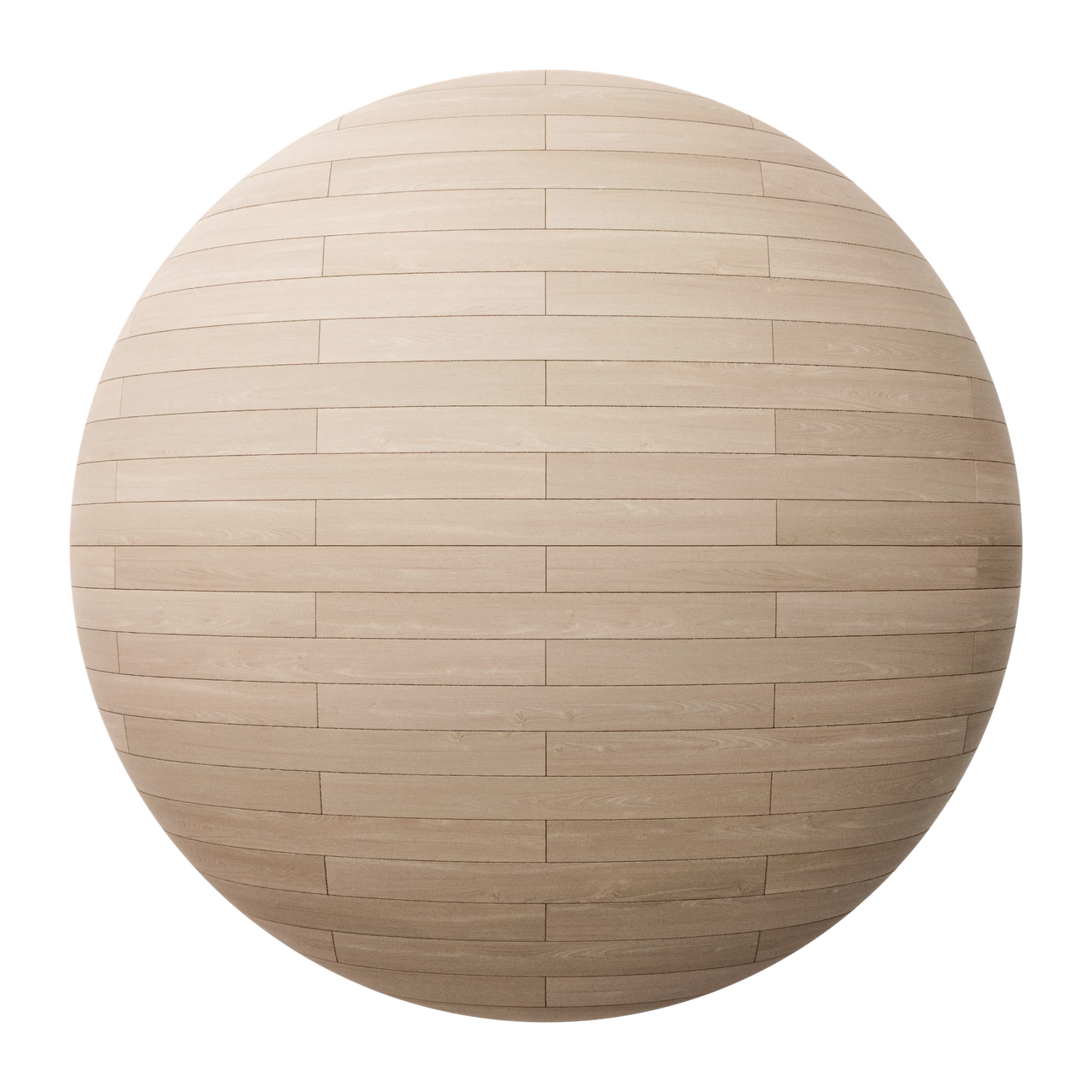 Beech Brick Bond Wood Floor PBR Texture - Sphere Swatch Preview | Superellipse