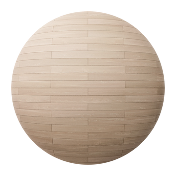 Beech Brick Bond Wood Floor PBR Texture - Sphere Swatch Preview | Superellipse