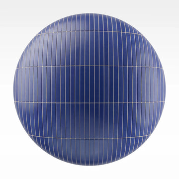 Slim Matte Royal Blue Tile PBR Texture - Sphere Swatch Preview | Superellipse