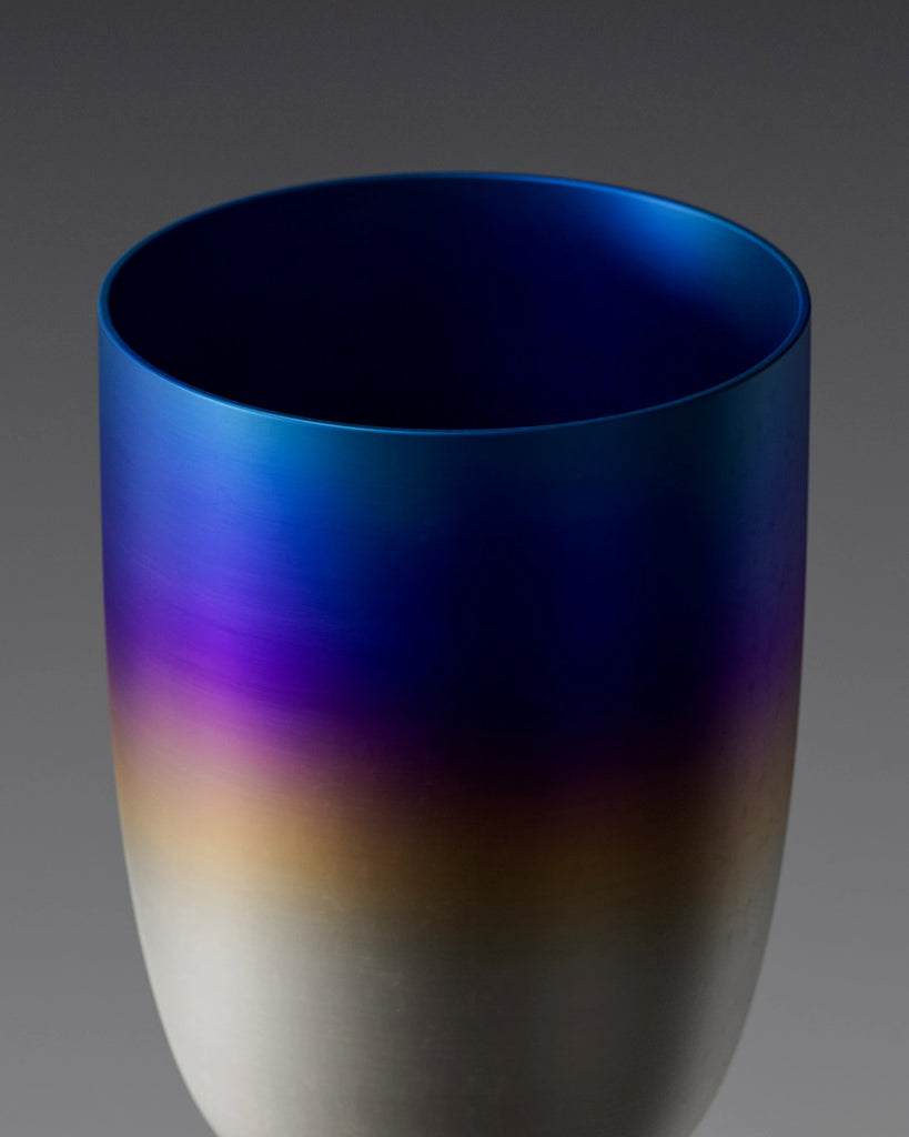 Heat Treated Brushed Titanium Linear PBR Texture - Example Scene Visualization | Superellipse