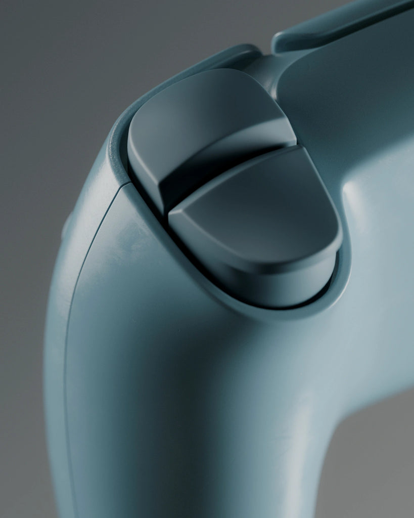 Sloe Blue Smudged Plastic PBR Texture - Example Scene Visualization | Superellipse