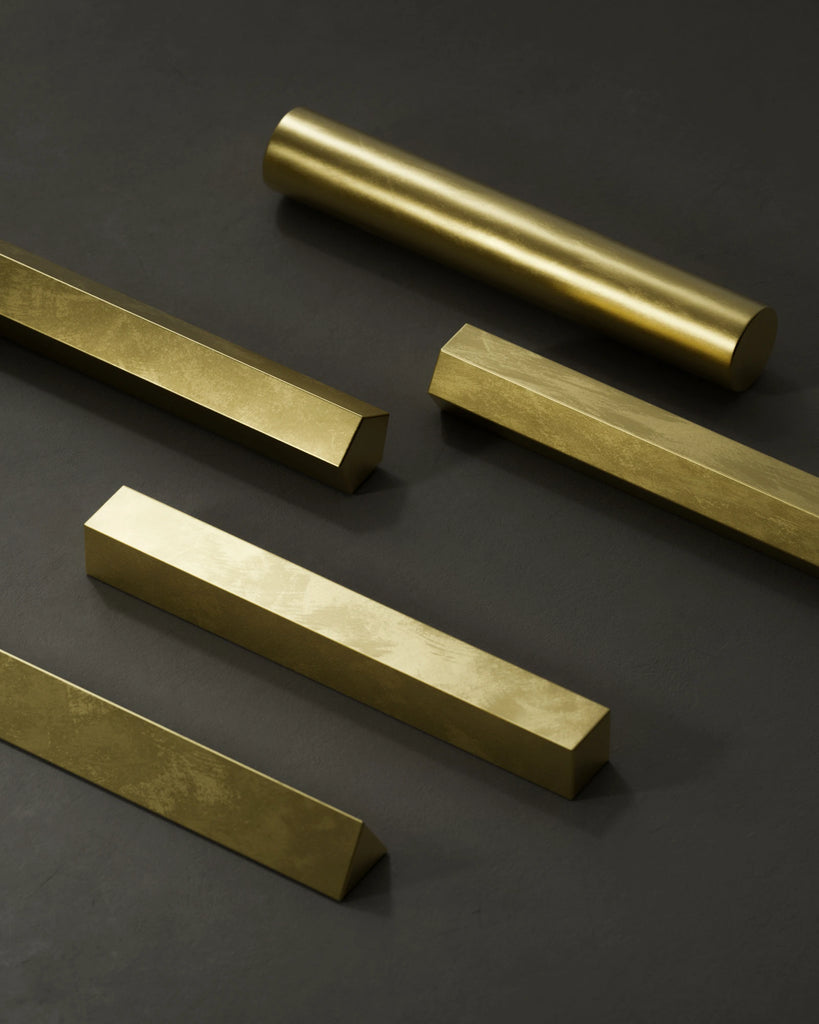 Hand Finished Brushed Brass Metal PBR Texture - Example Scene Visualization | Superellipse