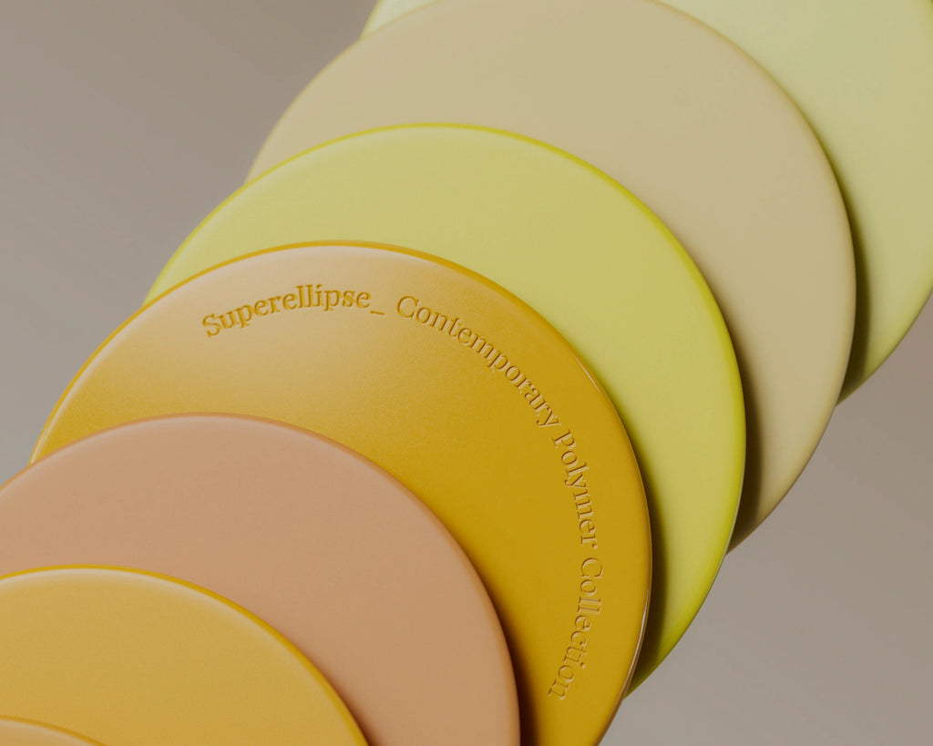 Spruce Yellow High Gloss Finish Plastic PBR Texture - Example Scene Visualization | Superellipse