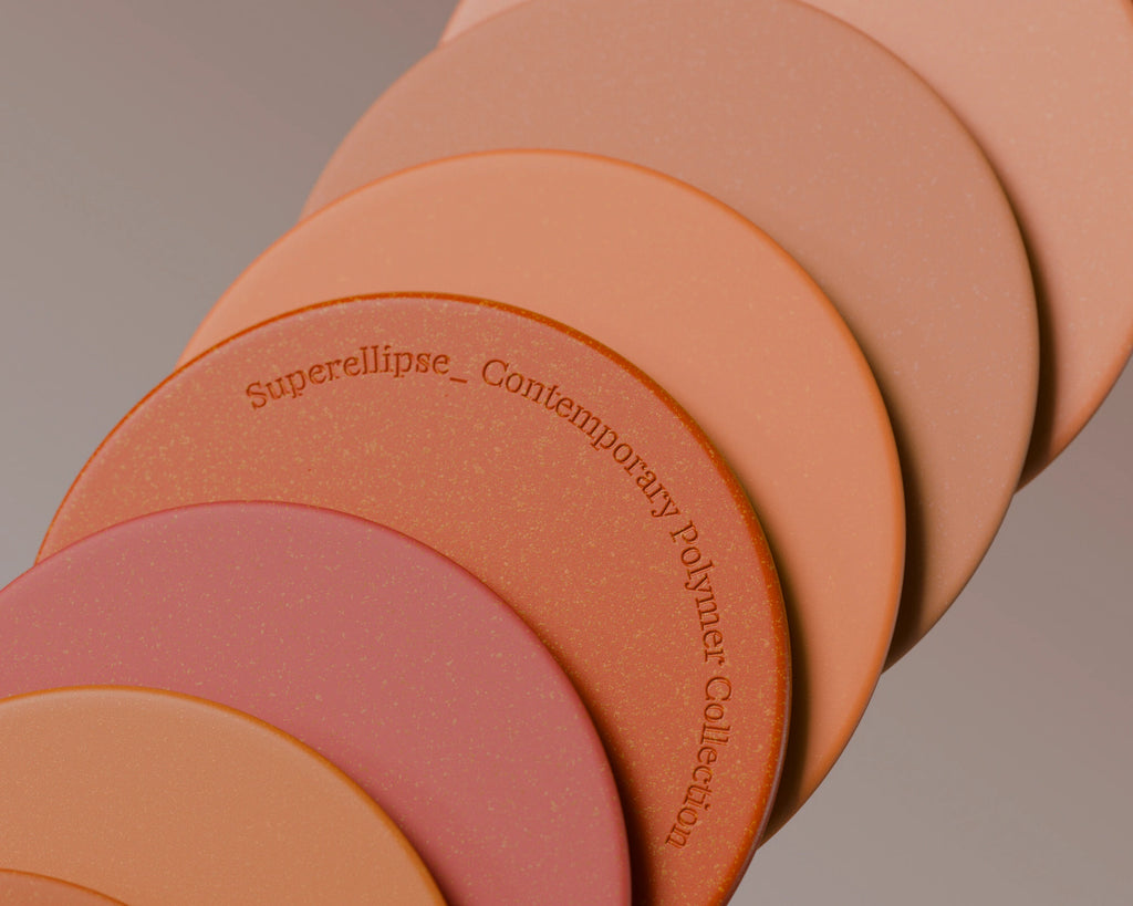 Speckled Vermillion Orange Plastic PBR Texture - Example Scene Visualization | Superellipse