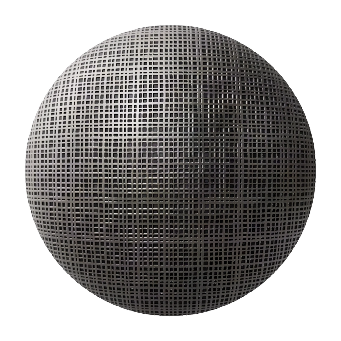 Artisan Geometric Etched Stainless Steel Panel PBR Texture - Sphere Swatch Preview | Superellipse