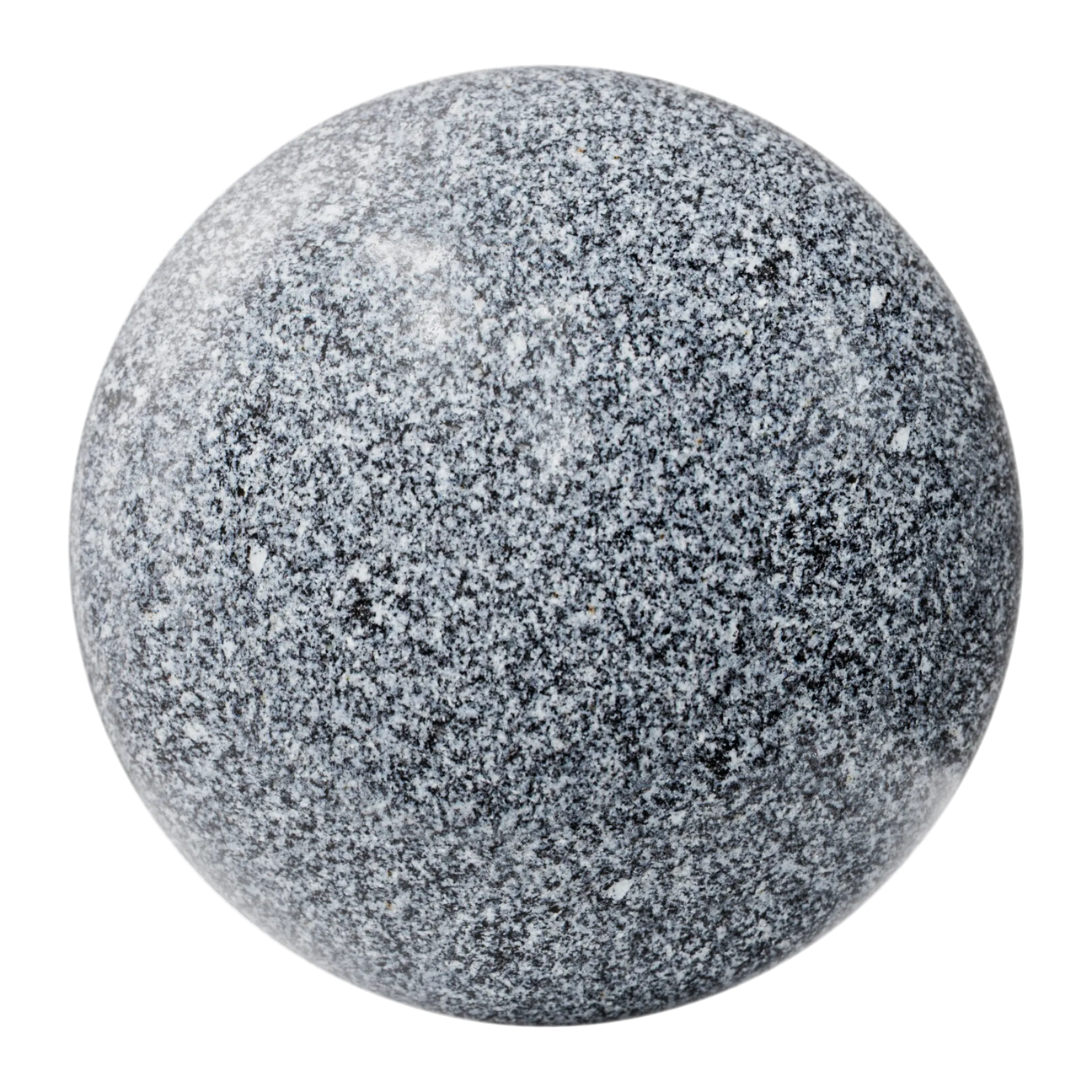 Impala Blue Polished Granite Slab PBR Texture - Sphere Swatch Preview | Superellipse