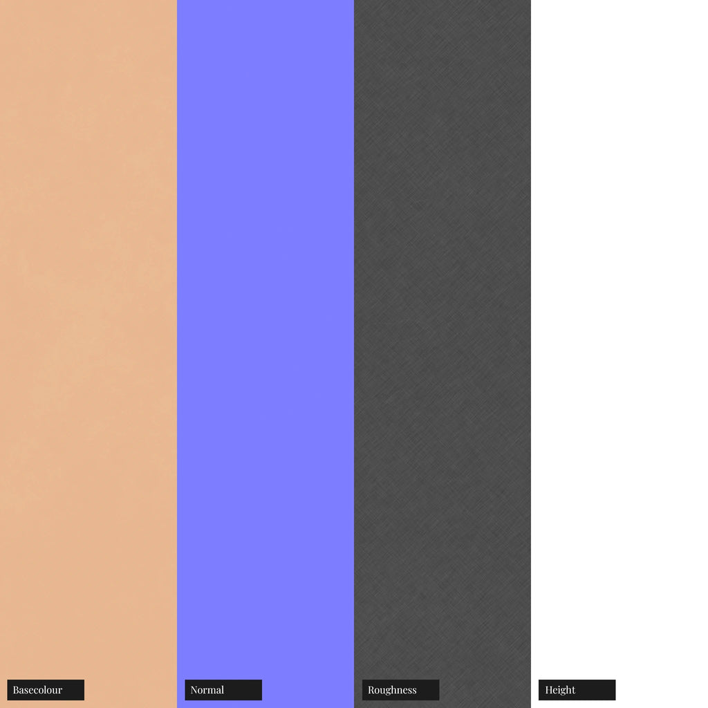 Fine Crosshatch Brushed Copper Metal PBR Texture - Example Scene Visualization | Superellipse