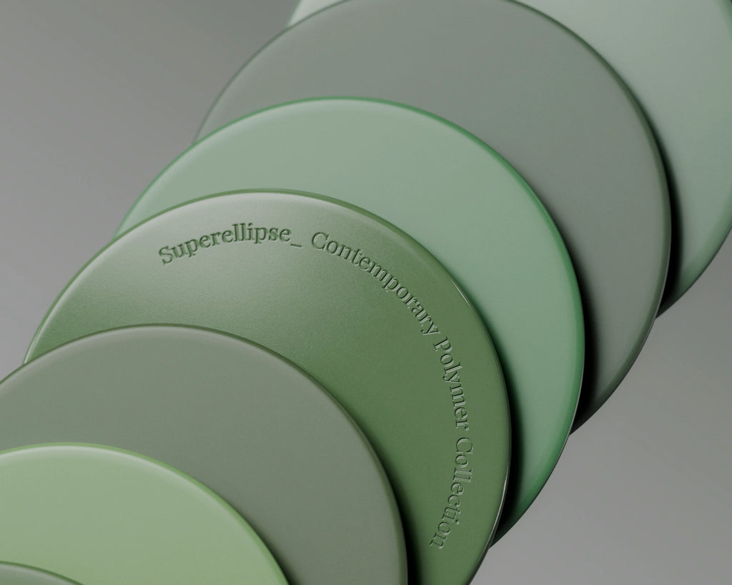 Beverly Green High Gloss Finish Plastic PBR Texture - Example Scene Visualization | Superellipse