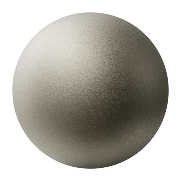 Sandblasted Matte Nickel Metal PBR Texture - Sphere Swatch Preview | Superellipse