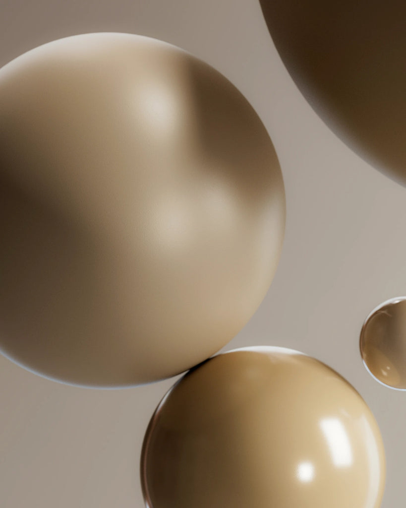 Muted Beige Powdercoated Aluminium Metal PBR Texture - Example Scene Visualization | Superellipse