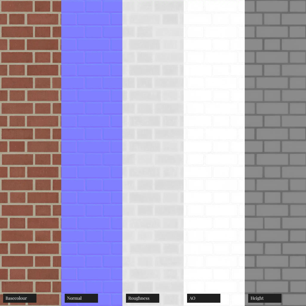 Forterra Dragfaced Red Brick Flemish Bond PBR Texture - Example Scene Visualization | Superellipse