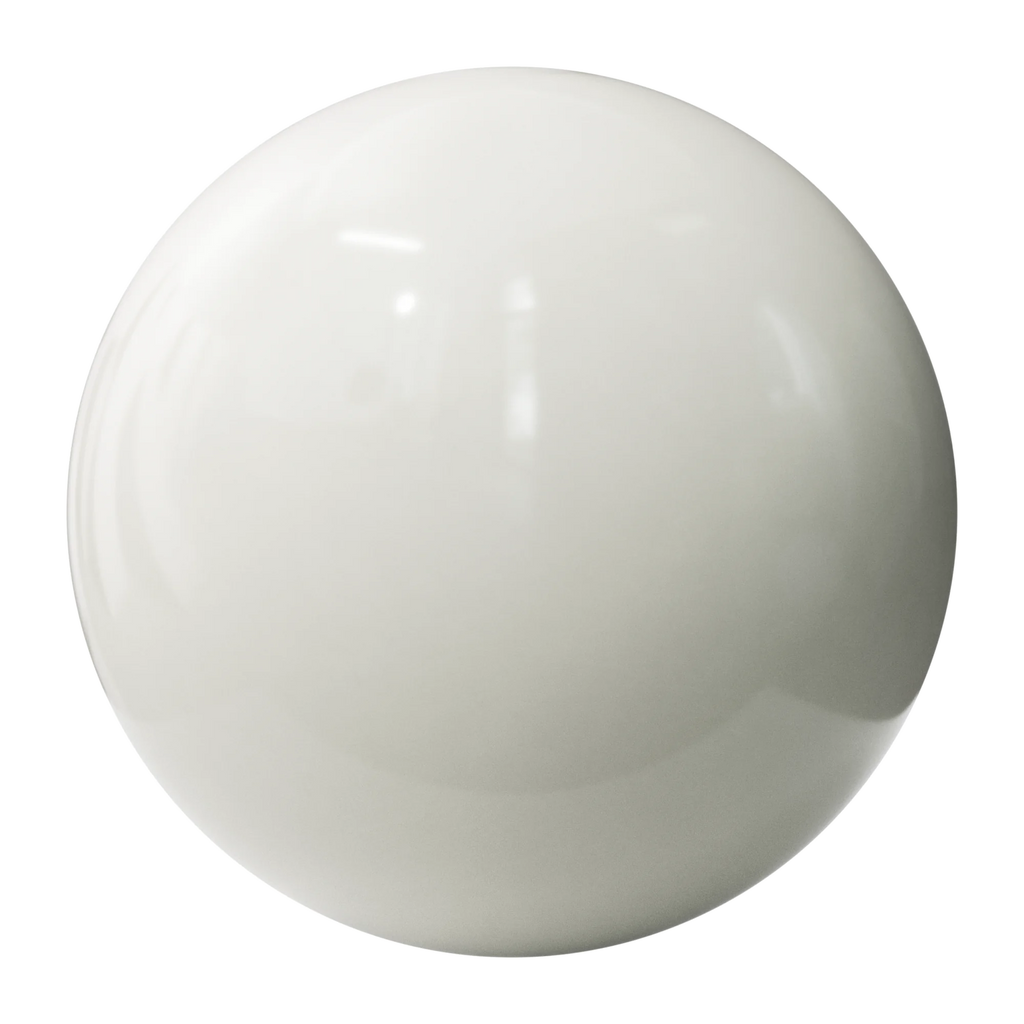 Off White High Gloss Finish Plastic PBR Texture - Sphere Swatch Preview | Superellipse