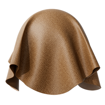 Faux Leather Dollaro Leopard Grain PBR Texture - Sphere Swatch Preview | Superellipse