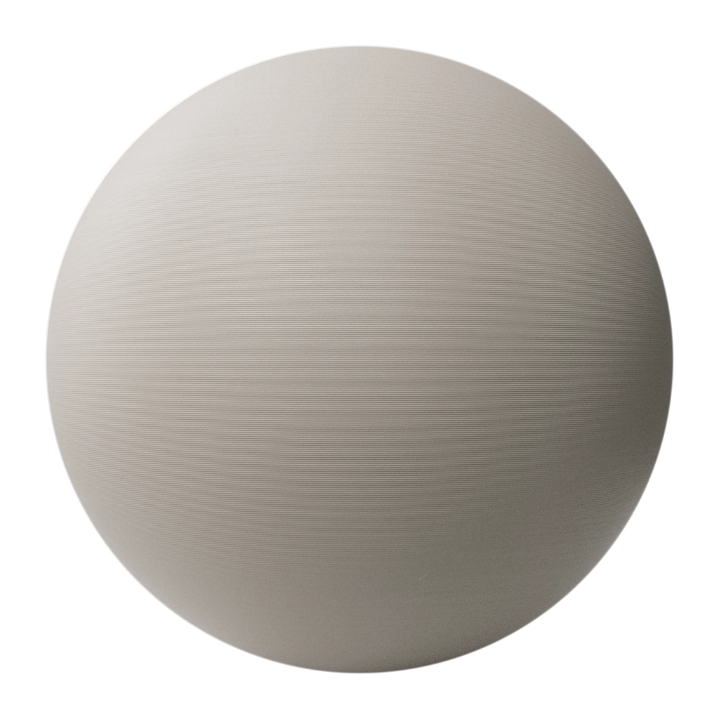 3D Printed Plastic 0 4mm PBR Texture - Sphere Swatch Preview | Superellipse