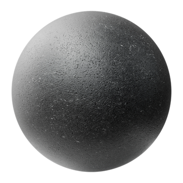Basalt Stone Fine Grain PBR Texture - Sphere Swatch Preview | Superellipse