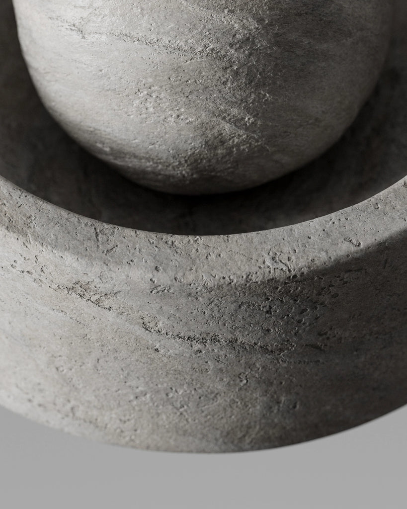 Ash Grey Natural Cut Limestone PBR Texture - Example Scene Visualization | Superellipse