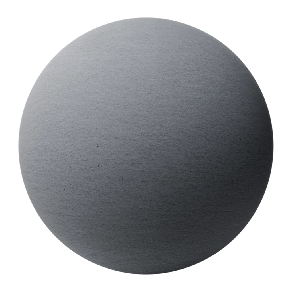 Handmade Slate Grey Pulp Paper PBR Texture - Sphere Swatch Preview | Superellipse