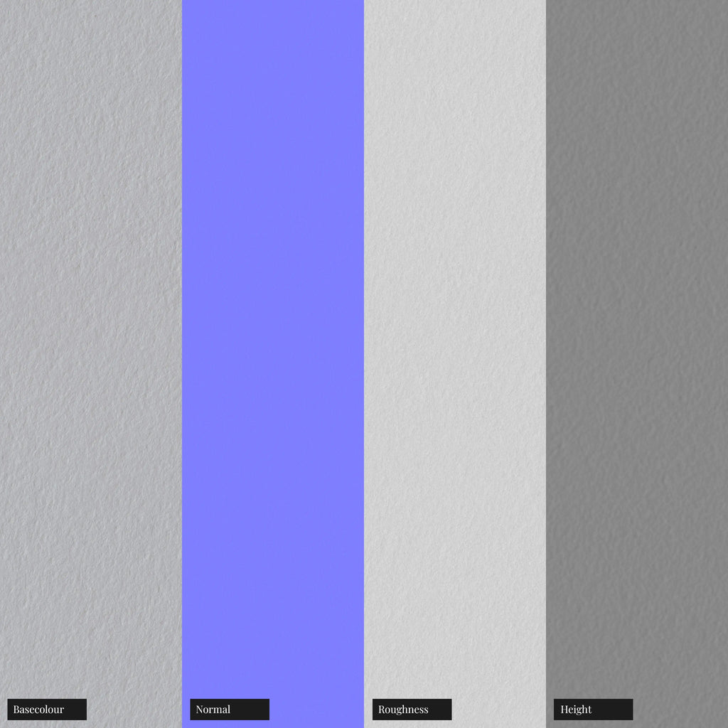 Watercolour Matte Fabriano Artistico Paper PBR Texture - Example Scene Visualization | Superellipse