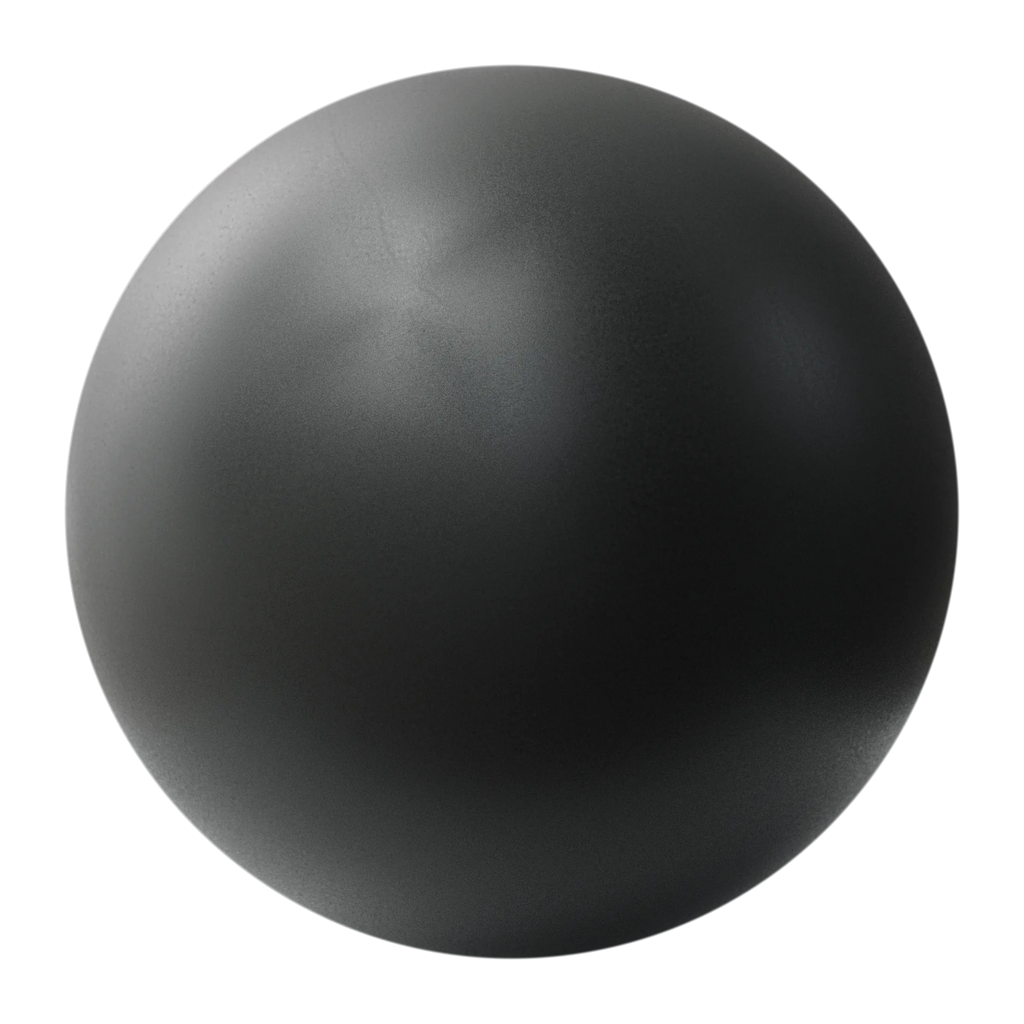 VDI 12 Molded Black Plastic PBR Texture - Sphere Swatch Preview | Superellipse