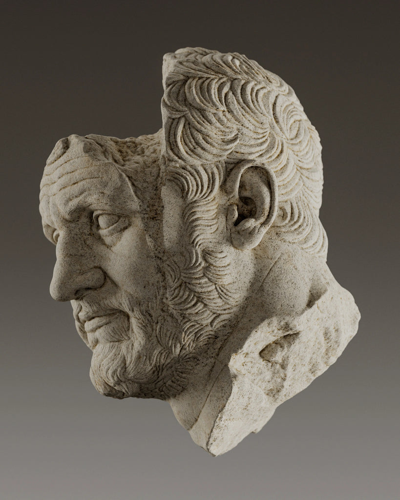 Moca Creme Flamed Limestone PBR Texture - Example Scene Visualization | Superellipse