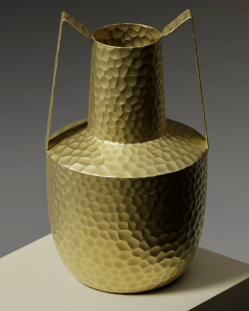 Hand Hammered Brass Metal PBR Texture - Example Scene Visualization | Superellipse