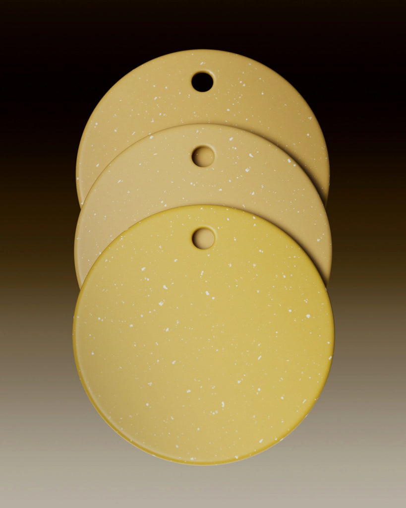 Dandelion Yellow Terrazzo Plastic Small PBR Texture - Example Scene Visualization | Superellipse