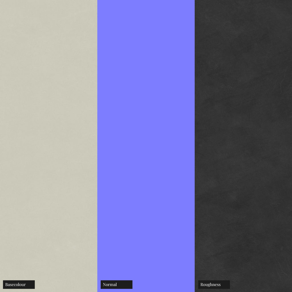 Off White Gloss Finish Plastic PBR Texture - Example Scene Visualization | Superellipse