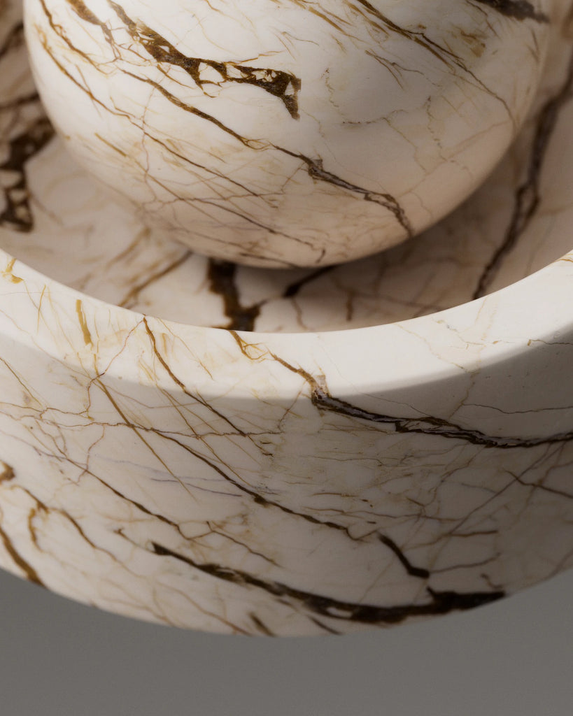 Sofita Beige Honed Marble Slab PBR Texture - Example Scene Visualization | Superellipse