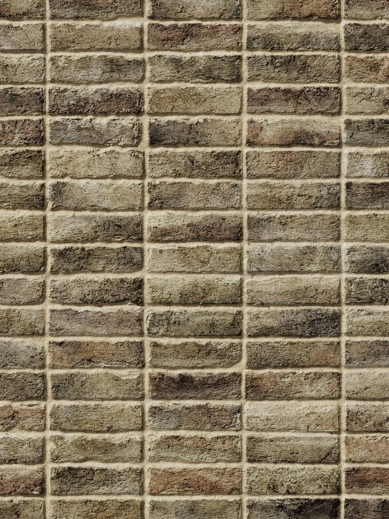 London Mixed Stock Brick Stack Bond PBR Texture - Example Scene Visualization | Superellipse