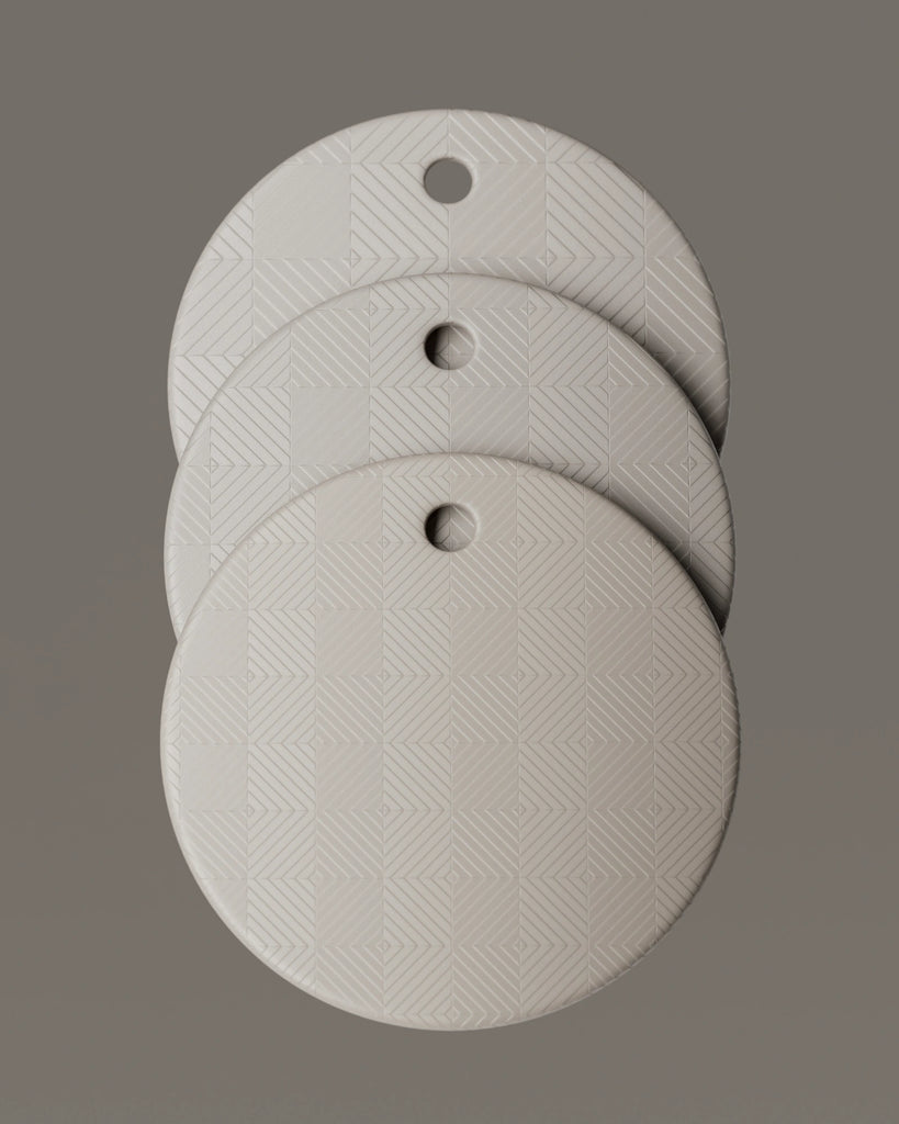 Diamond Grid Embossed Plastic PBR Texture - Example Scene Visualization | Superellipse