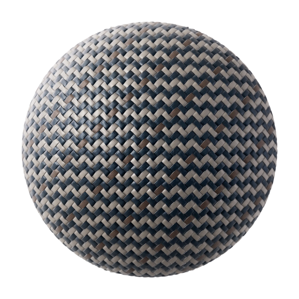Harbor Beige Braided Cord PBR Texture - Sphere Swatch Preview | Superellipse