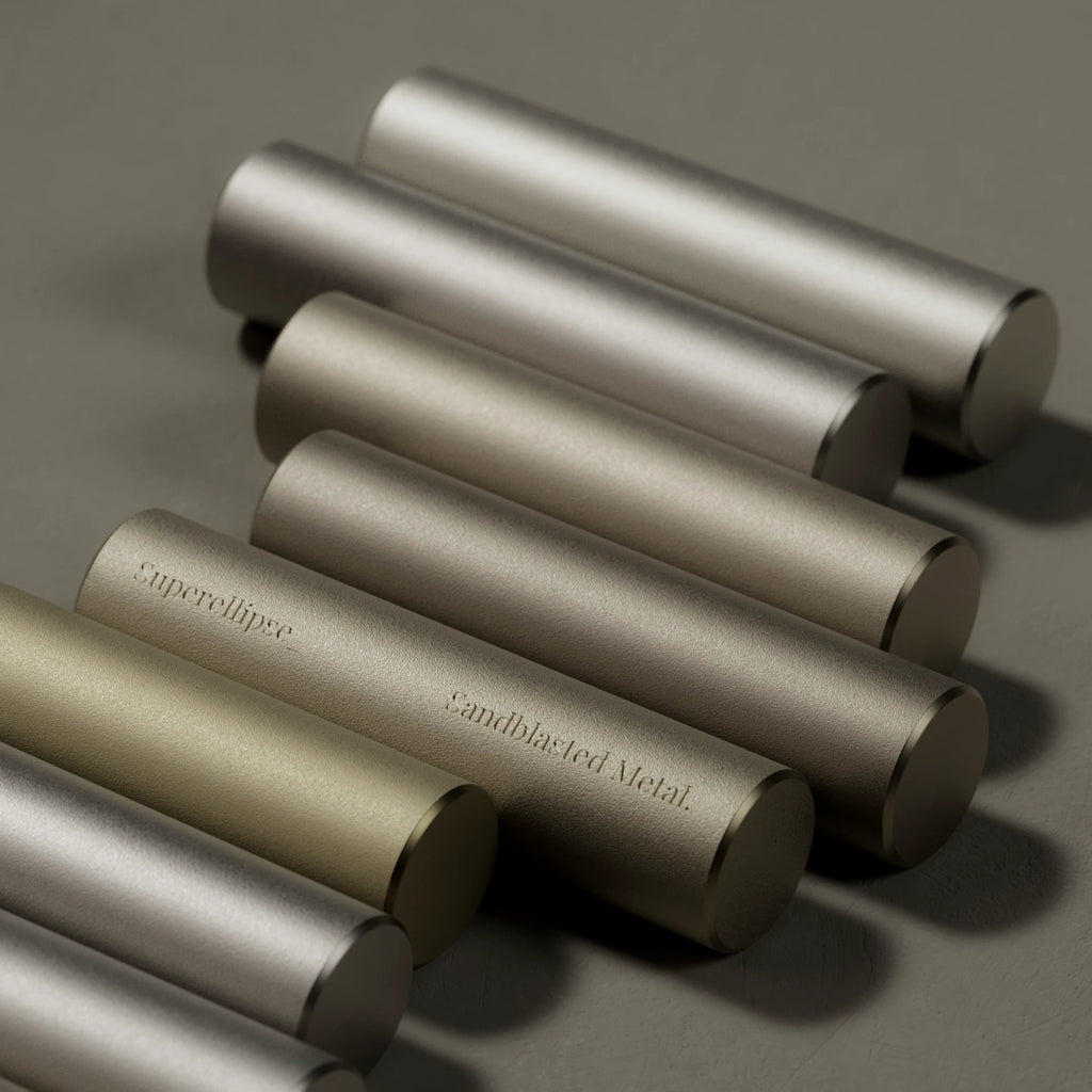 Sandblasted Matte Nickel Metal PBR Texture - Example Scene Visualization | Superellipse