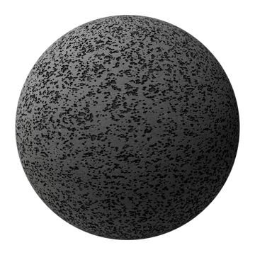 Volcanic Basalt Stone Light PBR Texture - Sphere Swatch Preview | Superellipse