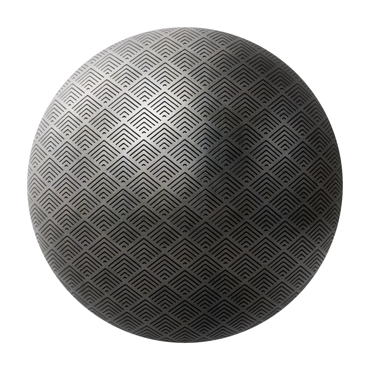 Etched Oxidised Steel Panel Art Deco PBR Texture - Sphere Swatch Preview | Superellipse